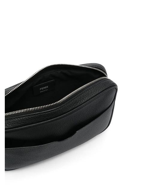 Fendi Black Roma Camera Case Shoulder Bag for men