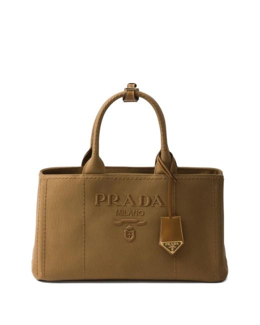 Prada Brown Large Jardinière Tote Bag