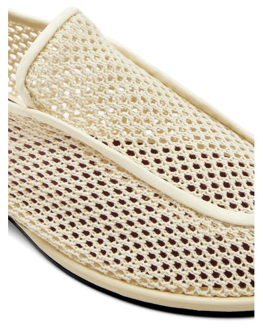 Neous White Mesh Loafers