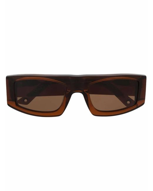 G.O.D Eyewear Brown Seven Geometrical-Frame Sunglasses