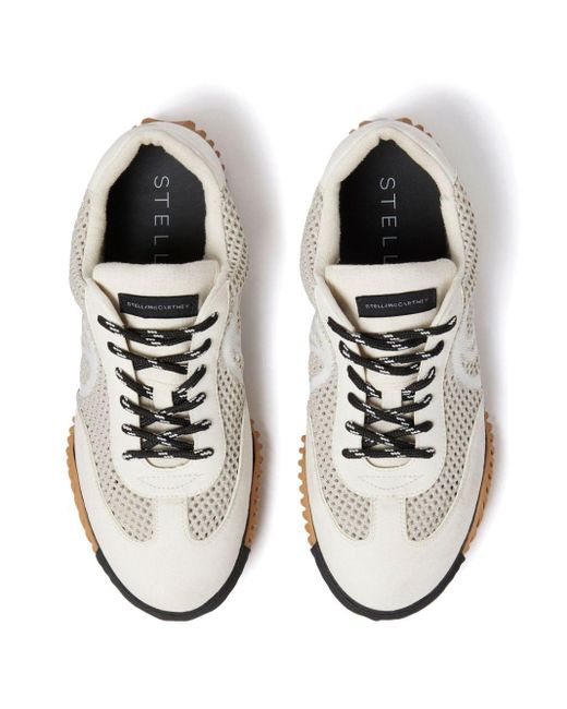 Stella McCartney S-wave Sneakers Met Mesh in het White