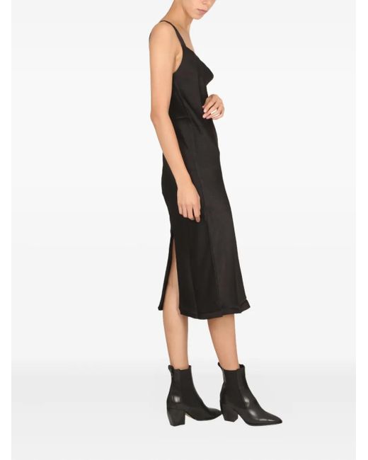Baum und Pferdgarten Black Agamora Sweetheart-Neck Back-Split Dress