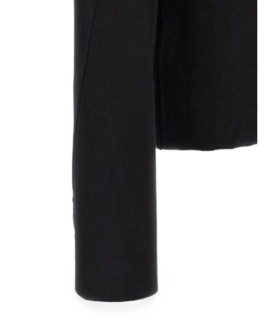 Thom Krom Black Thumb-Slot Roll-Neck Sweater for men