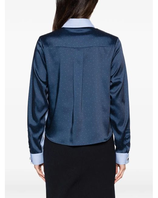 Liu Jo Blue Chest-Pocket Shirt