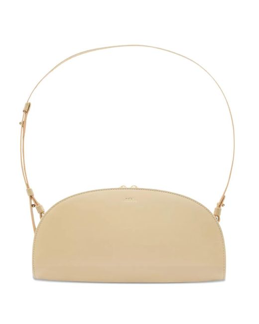 A.P.C. Natural Leather Shoulder Bag