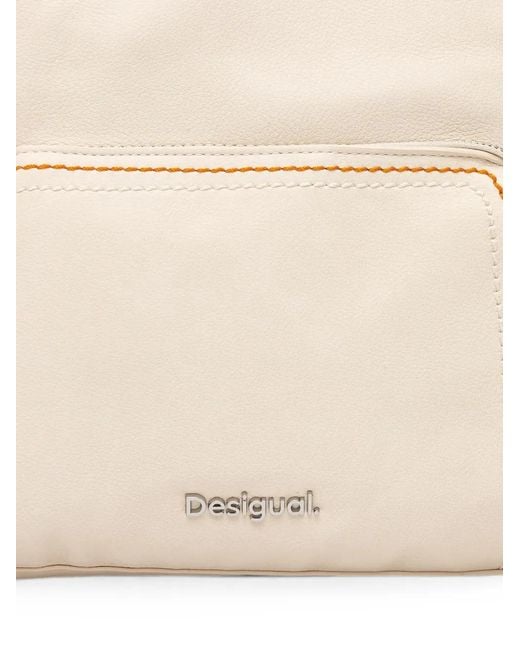 Desigual Natural Braided-Panel Backpack