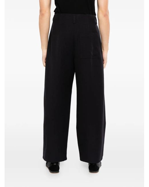 Loewe Black Logo-Patch Trousers for men