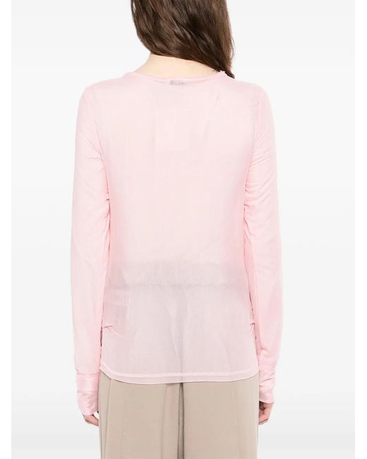 OPEN YY Pink Mesh Hooked T-Shirt