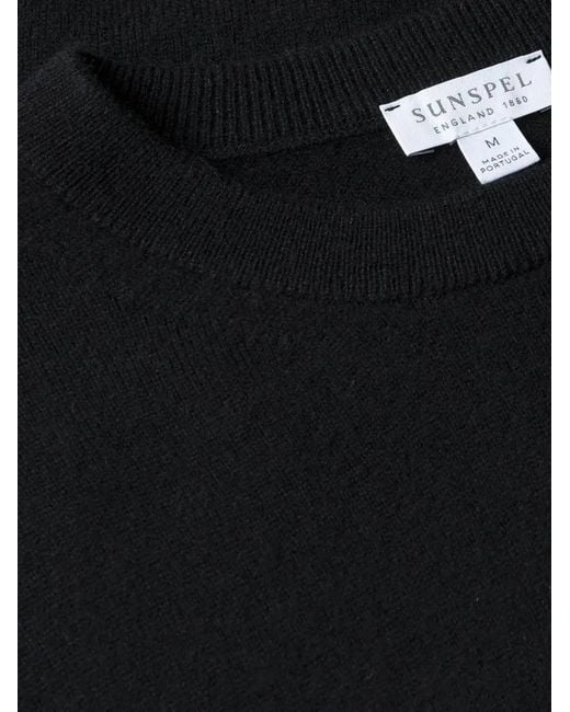 Sunspel Black Sweater for men