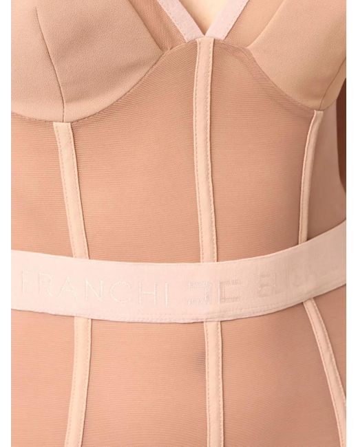 Elisabetta Franchi Vネック ドレス White