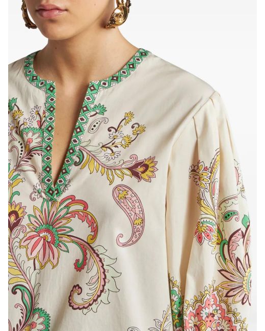 Etro コットン ブラウス Natural