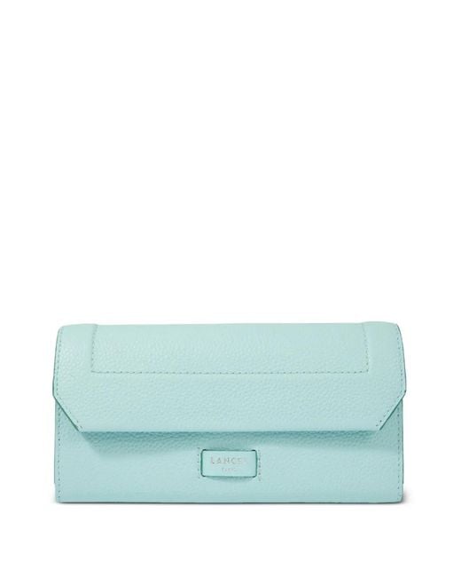 Lancel Blue Compact Wallet