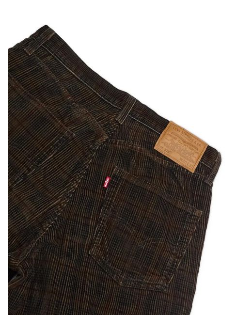 Levi's 578 Baggy Plaid Corduroy Trousers in White for Men | Lyst