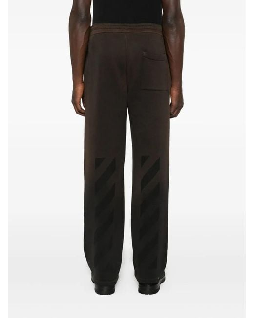Off-White c/o Virgil Abloh Gray Ombré-Effect Drawstring-Waist Pants for men