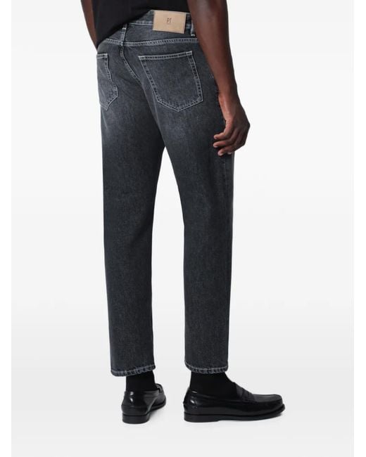 PT Torino Blue Logo-Patch Washed Jeans for men