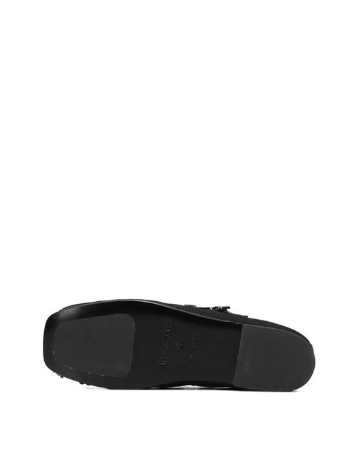 NODALETO Black Mocassins À Détails De Clous