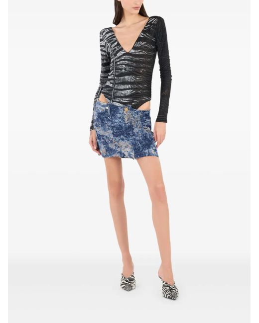 Roberto Cavalli Black Printed Body