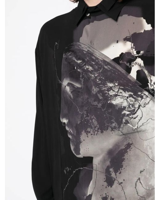 Yohji Yamamoto Black 218/1+227/1 R-Yohji Has B Shirt for men