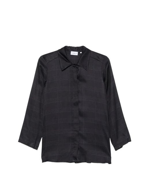 Marella Blue Checked Long-Sleeve Shirt