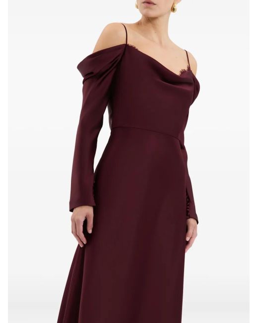 Rebecca Vallance Purple Avalon Abendkleid Mit Spitzenbesatz