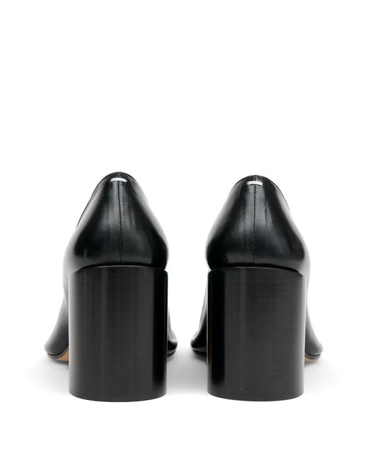 Maison Margiela Gray Piped Square-Toe Pumps