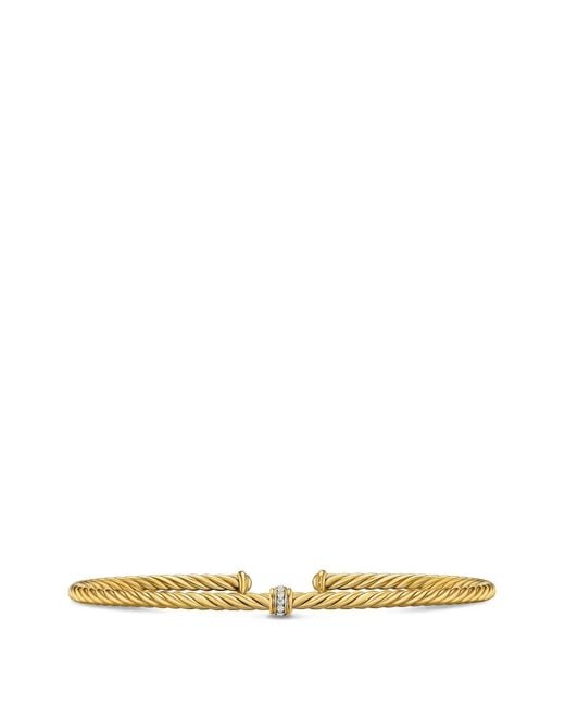 David Yurman Metallic 18Kt Flex Center Bracelet