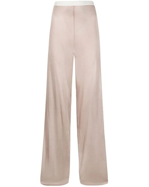 Maison Margiela White Elasticated Knitted Trousers
