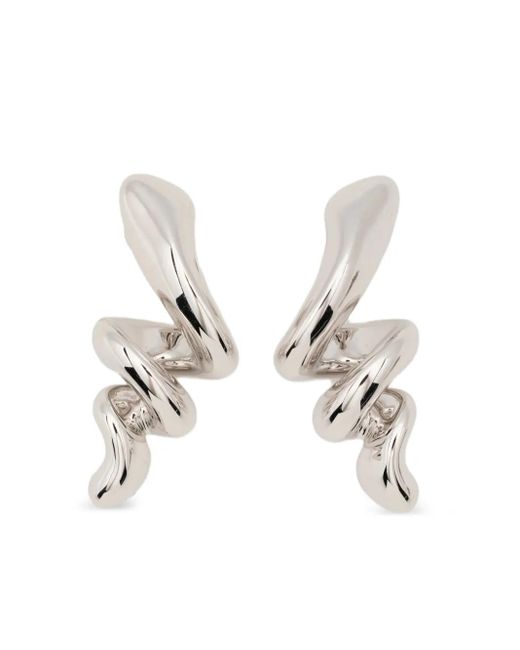 Orecchini Coil Piccoli di Maria Black in White