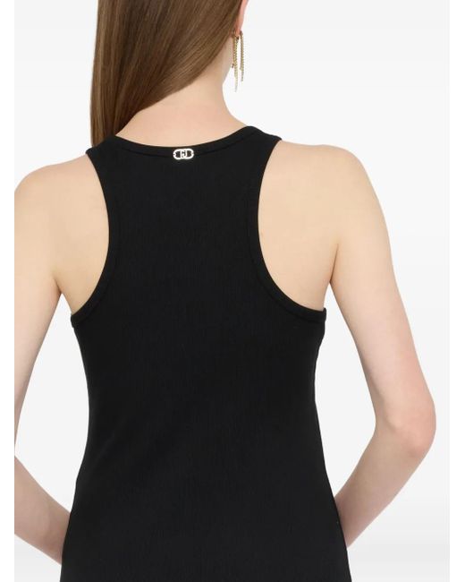Liu Jo Embellished Tank Top Black