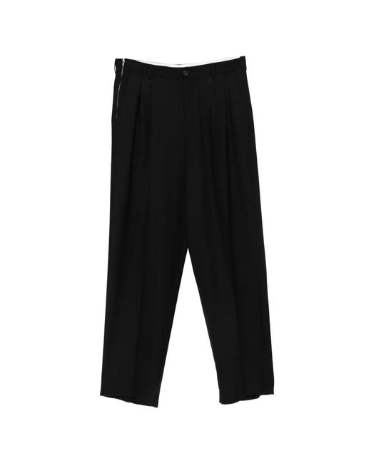 Magliano Black Pantalon À Design Plissé