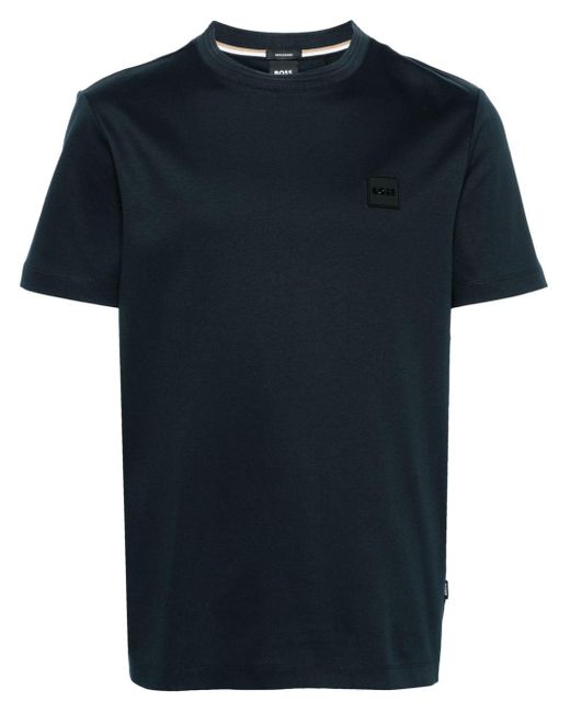 T-shirt con applicazione logo di Boss in Black da Uomo
