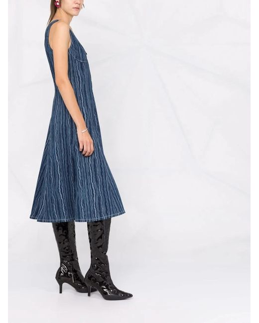 Marni Blue Sleeveless Denim Dress