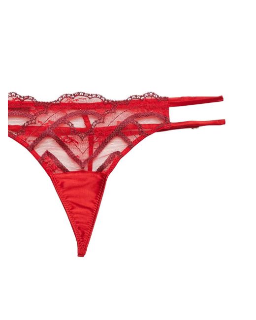 Fleur du Mal Red Hendrix Thong