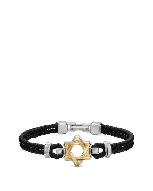 David Yurman White Streamline Star Of David Bracelet for men