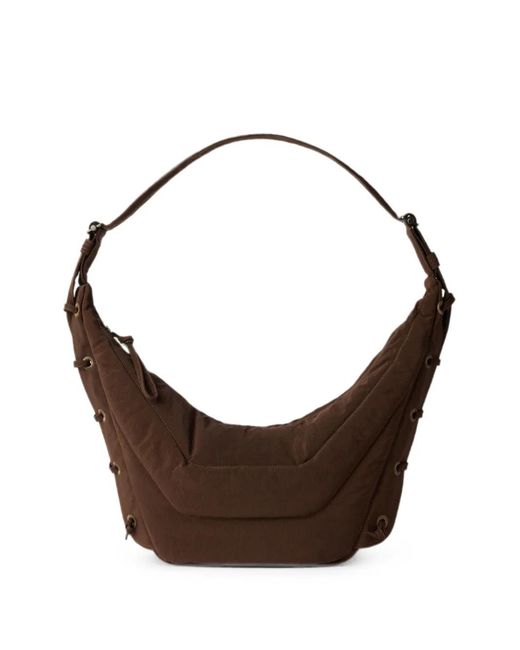 Lemaire Brown Soft Game Quilted Shoulder Bag