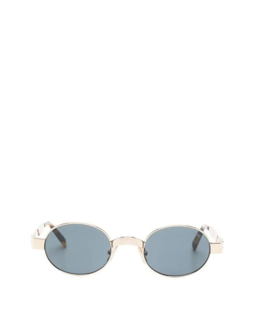 Miu Miu Blue Lunettes De Soleil À Monture Ronde