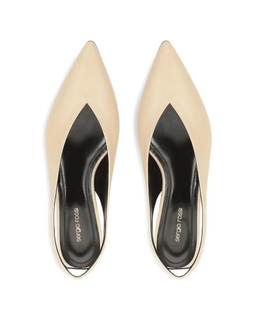 Sergio Rossi Natural Point-Toe Pumps