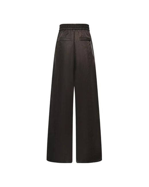 Pinko Black Elasticated Drawstring-Waist Trousers