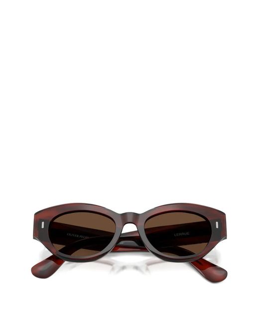 Oliver Peoples Brown Lerrue Sunglasses