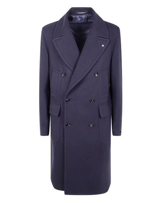 Tagliatore Blue "C Sherry" Coat for men
