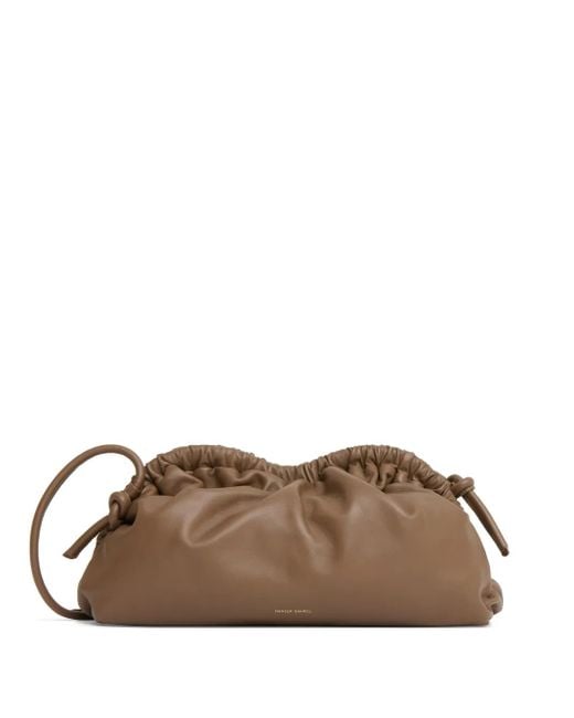 Mansur Gavriel Brown Large Cloud Clutch Bag