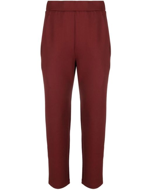 Pantalon fuselé à taille haute Max Mara en coloris Red