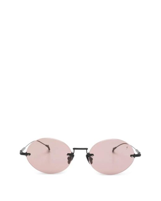 Eyepetizer Pink Oval-Frame Sunglasses