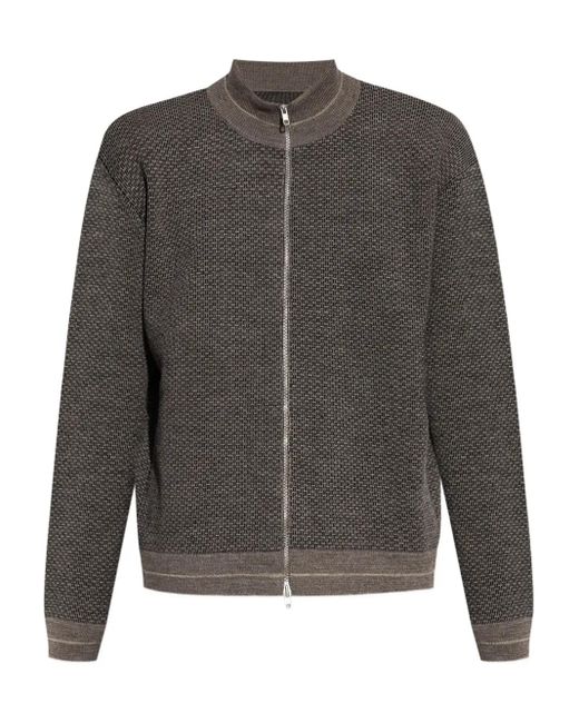 Maison Margiela Cardigan mit Reißverschluss in Gray für Herren