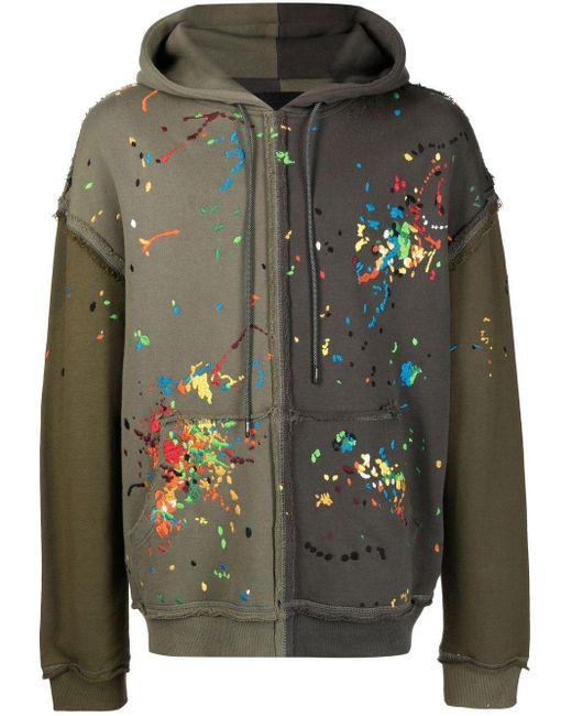 Mostly Heard Rarely Seen Spliced Paint-embroidered Hoodie in Gray for ...