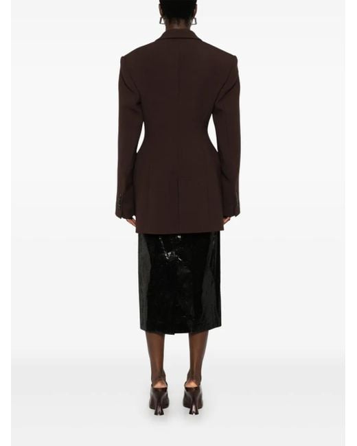 Wardrobe NYC Brown Longline Blazer