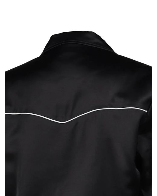 Ernest W. Baker Black Western Piped Track Jacket for men