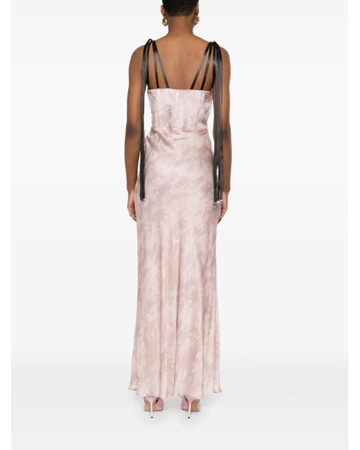 Pinko Pink X Patrick McDowell Maxikleid aus Satin