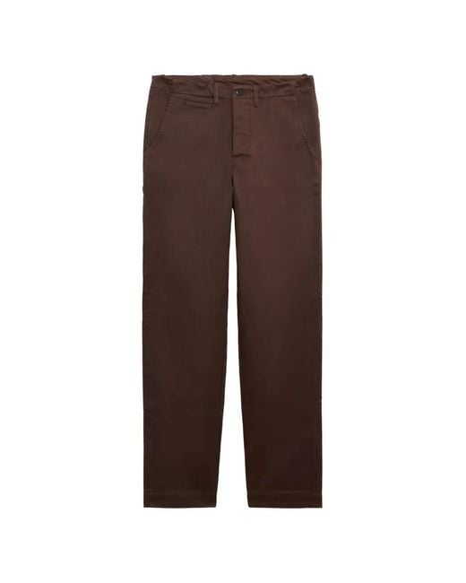 Fortela Brown Wallace Chino Trousers for men