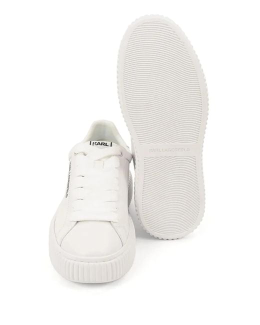 Karl Lagerfeld Sneakers Met Logo in het White voor heren